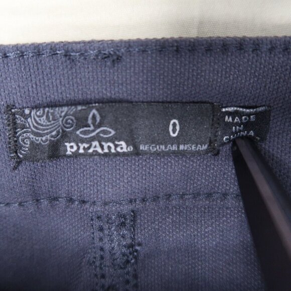 prAna Brenna Gray Moto Skinny Jeans Pants Trousers Low Rise Stretch EUC Womens 0 - Picture 12 of 14